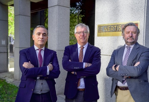 Los socios Álvaro Moreno, Juan Bautista Jiménez y Manuel Salinero