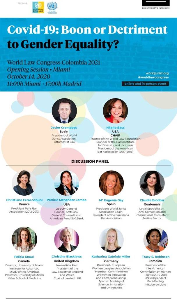 Opening Session Miami: ‘Covid-19: ¿Oportunidad o perjuicio para la igualdad de género?