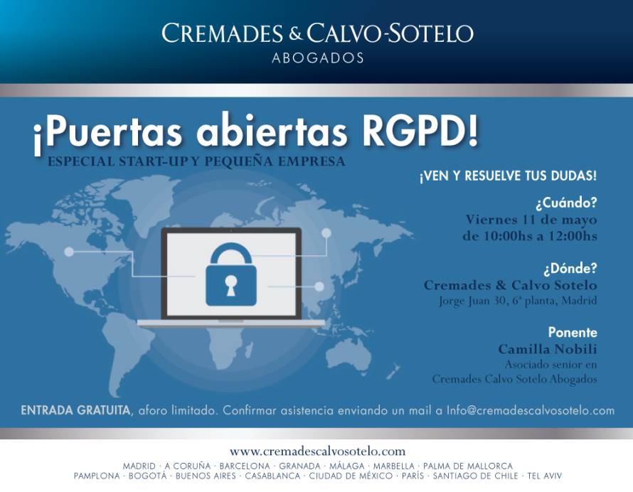 ¡Puertas abiertas RGPD!