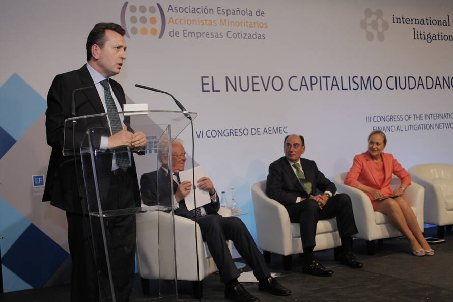 Sánchez Galán recoge el premio Shareholder Friendly de los Accionistas Minoritarios Europeos